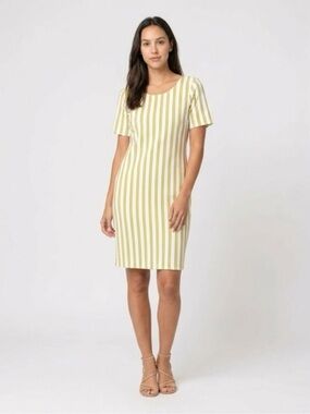 XOXO white and yellow striped dress - Size XXL